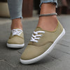 Lotte | Bequeme niedrige Canvas-Schnürschuhe