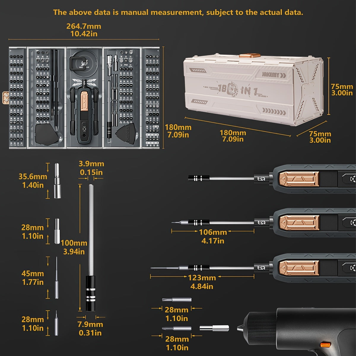 ToolPro™ - 180-in-1 Präzisions-Schraubendreher-Set für alle Ihre Bedürfnisse!