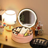 Glamour Glow-Tasche™ Luxe Leder LED Kosmetiktasche mit LED