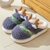 ReindeerCozy™ - Weihnachts-Hausschuhe mit Rentier-Design, weiche und warme Winterpantoffeln.