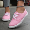 Lotte | Bequeme niedrige Canvas-Schnürschuhe