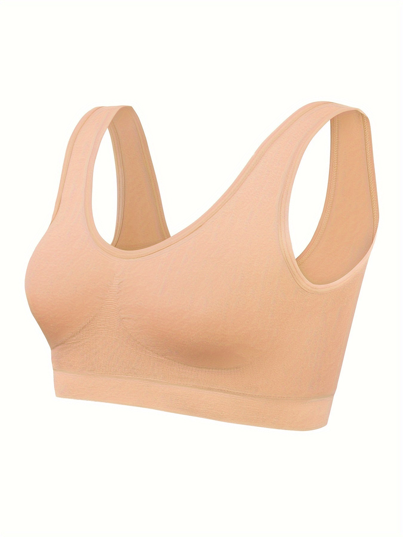 Eva | Set aus 3 einfarbigen Tanktops und nahtlosem Sport-BH
