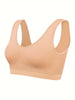 Eva | Set aus 3 einfarbigen Tanktops und nahtlosem Sport-BH