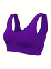 Eva | Set aus 3 einfarbigen Tanktops und nahtlosem Sport-BH