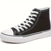 Lotte | Lässige Canvas-Turnschuhe in Uni-Farbe mit Gummisohle