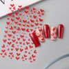 Britt | 3D Rote Herz Nagelkunst-Sticker