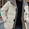 Tim | Gequiltete Herren Fleecejacke mit Kapuze und Taschen