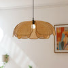 RustikaLeuchter™ - Charmantes Rattan-Design trifft auf rustikale Eleganz.