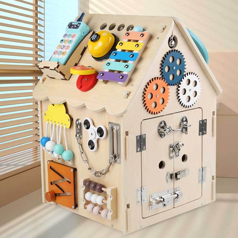 BusyHouse™ - Das ultimative Montessori-Holzspielzeug für Kinder