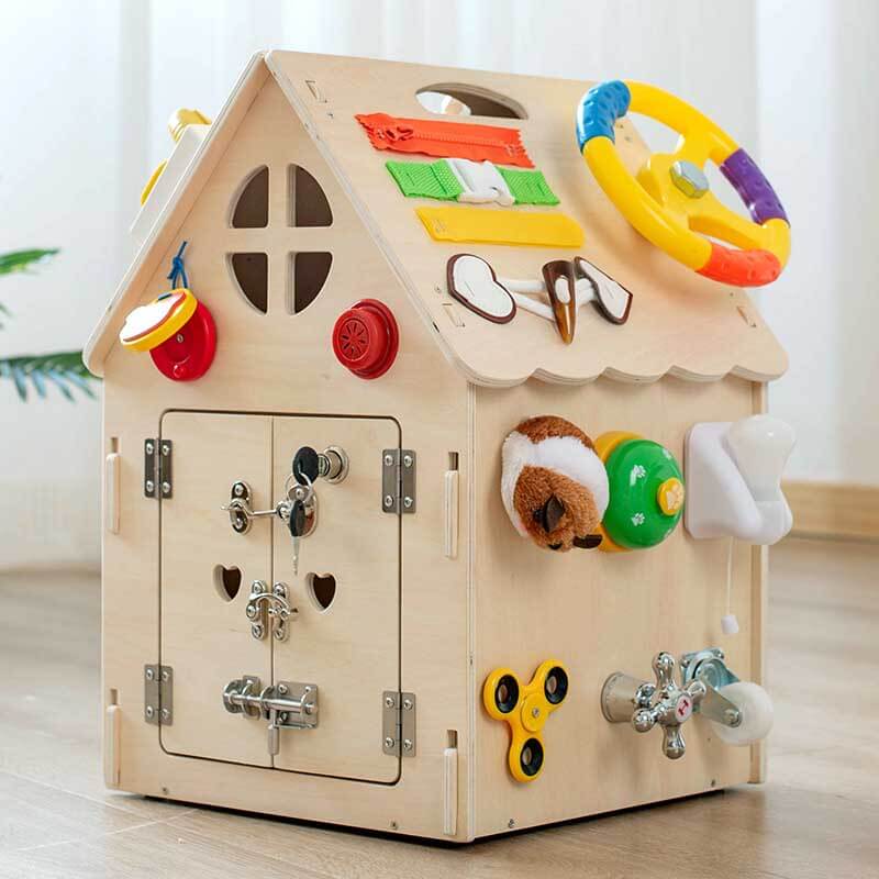BusyHouse™ - Das ultimative Montessori-Holzspielzeug für Kinder