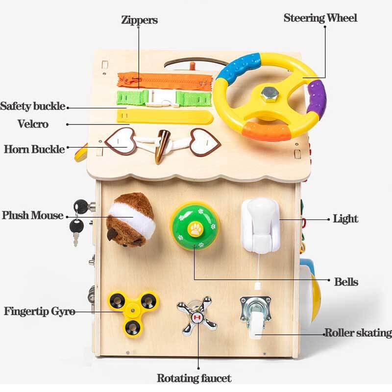 BusyHouse™ - Das ultimative Montessori-Holzspielzeug für Kinder