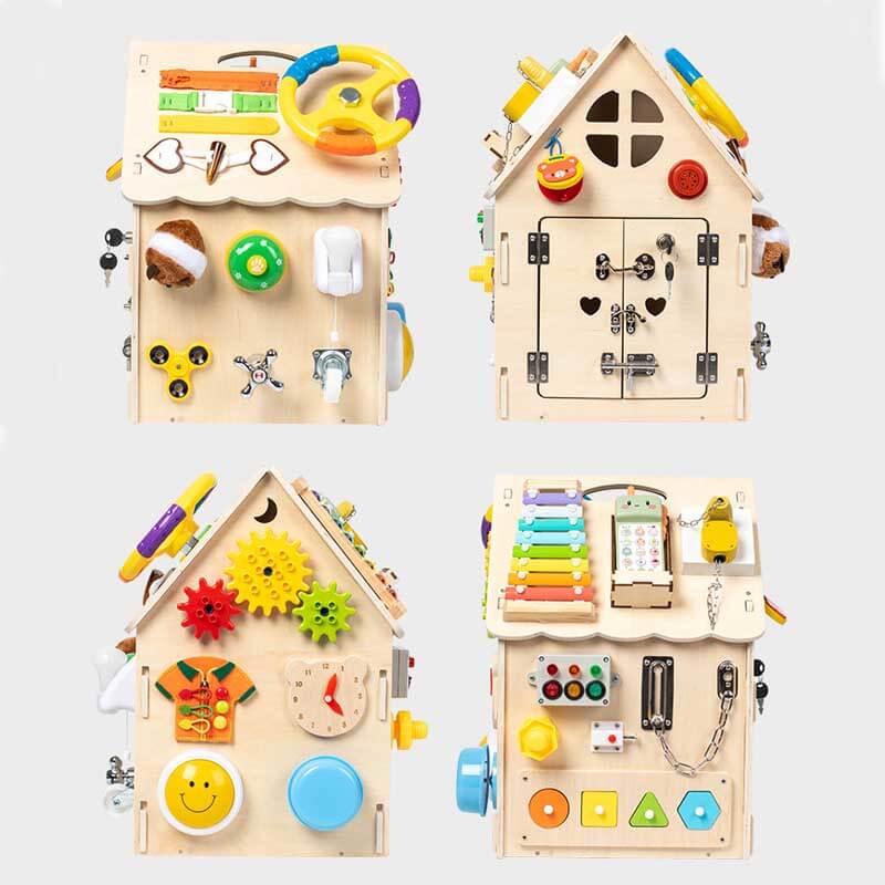 BusyHouse™ - Das ultimative Montessori-Holzspielzeug für Kinder
