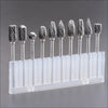 TungstenPro™ - 10-teiliger Wolframstahl-Schleifkopf-Set für präzise Arbeiten.