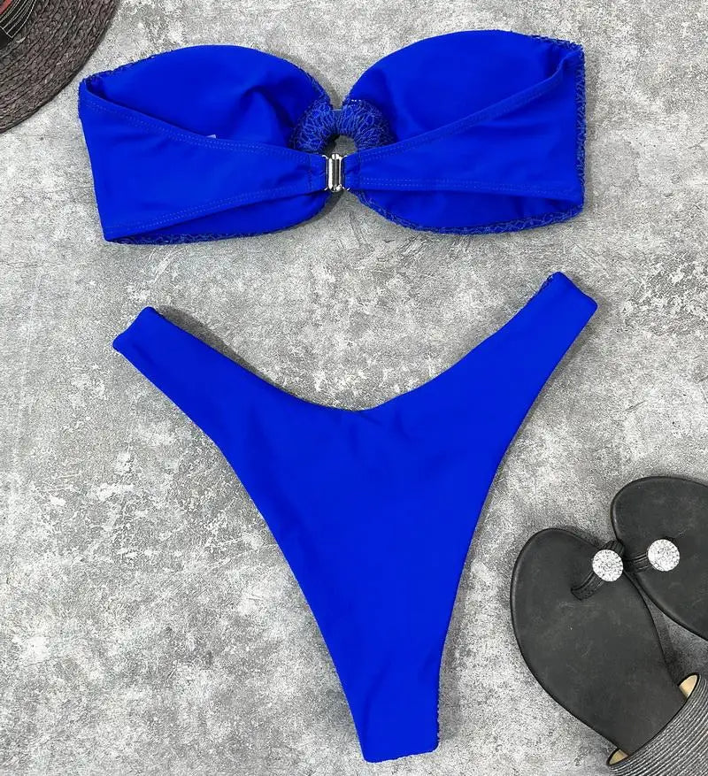 Luna | Trendiger & Sexy Trägerloser Bikini
