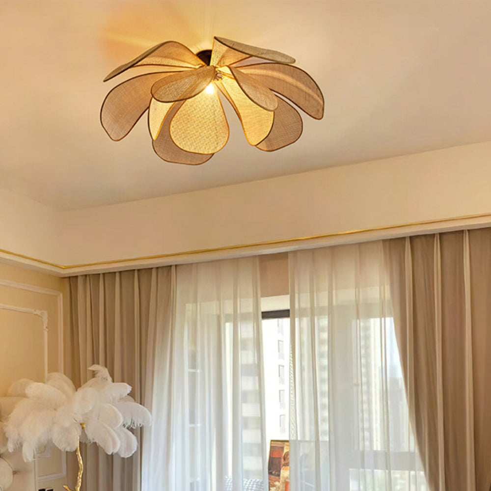 RustikaLeuchter™ - Charmantes Rattan-Design trifft auf rustikale Eleganz.