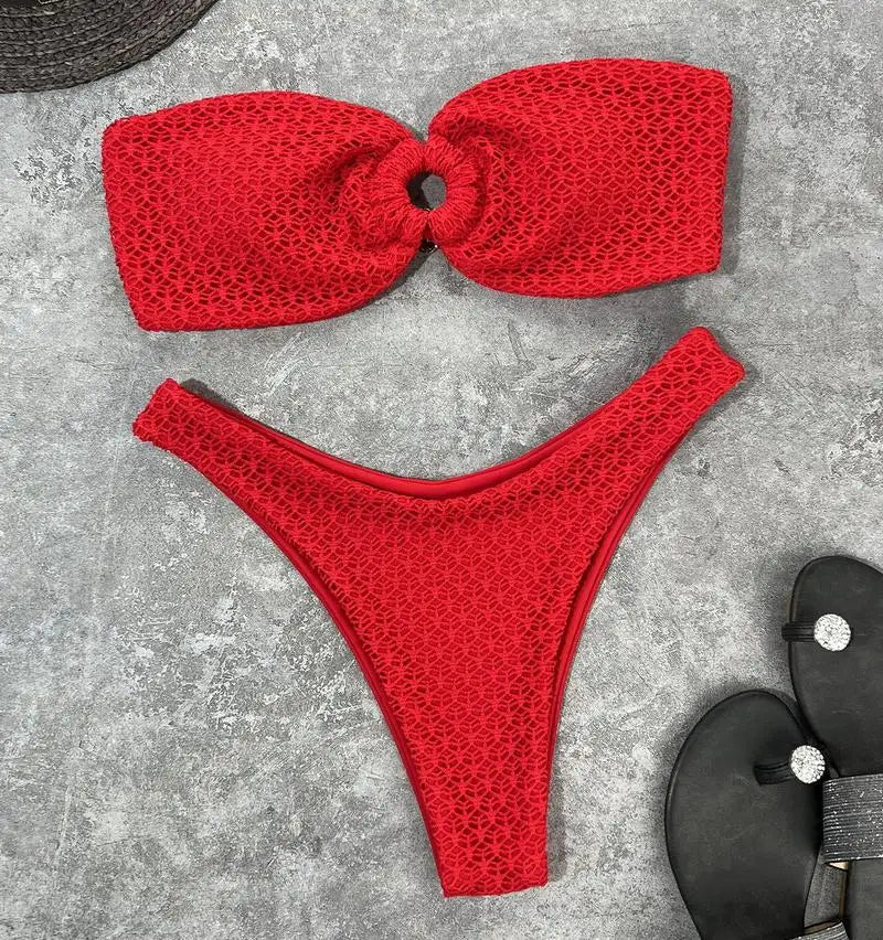 Luna | Trendiger & Sexy Trägerloser Bikini