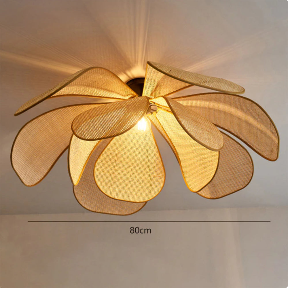 RustikaLeuchter™ - Charmantes Rattan-Design trifft auf rustikale Eleganz.
