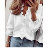 Femke | Chiffon bluse met plüsch
