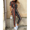 Elin | Jumpsuit mit Gürtel und kurzen Ärmeln