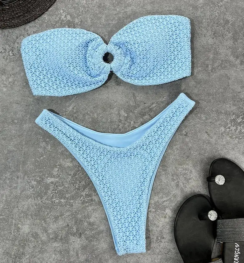 Luna | Trendiger & Sexy Trägerloser Bikini