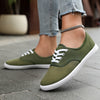 Lotte | Bequeme niedrige Canvas-Schnürschuhe