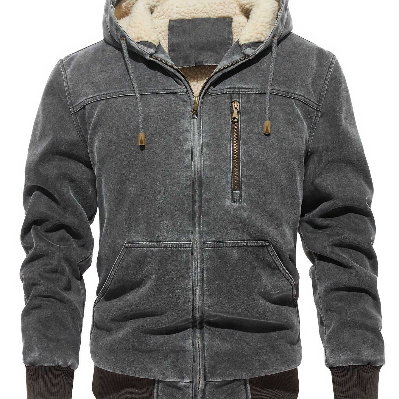 Tom | Abgenutzte Softshelljacke mit Kapuze