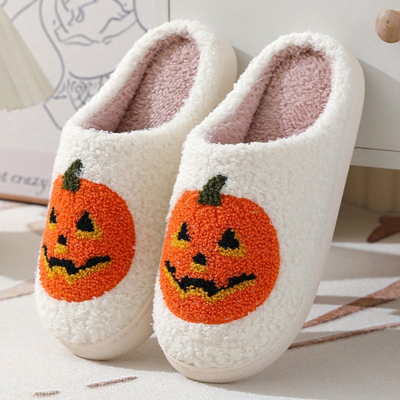 PumpkinPaws™ - Kuschelige Halloween-Pantoffeln mit Kürbismotiv für Männer und Frauen.