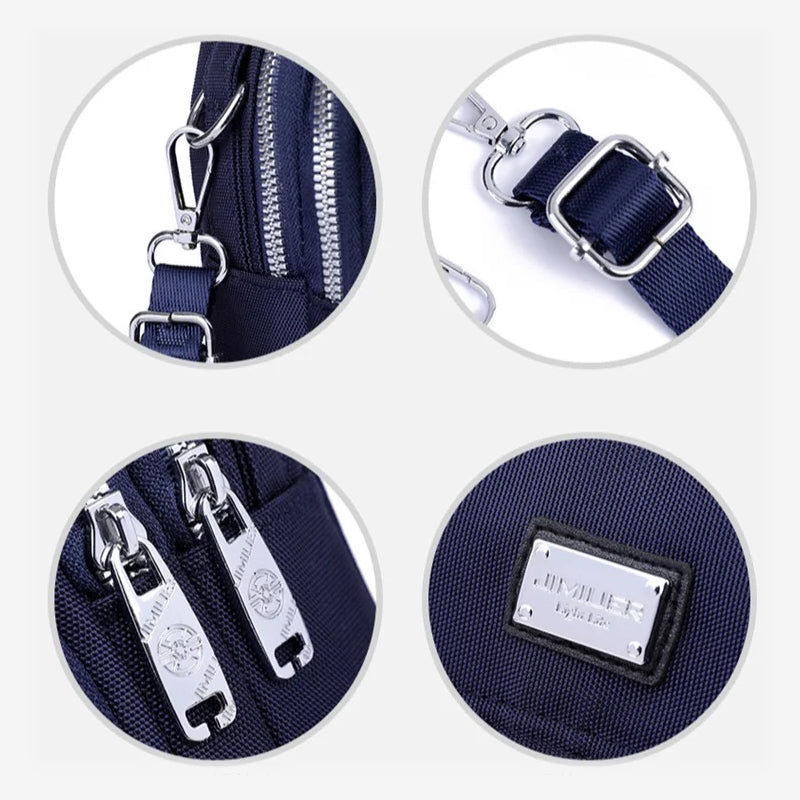 NiftyNylon™ - Ihre vielseitige, sichere und elegante kleine Umhängetasche.