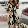 Lotte | Weiß gefüttert Revers Gürtel Bluse Kleid