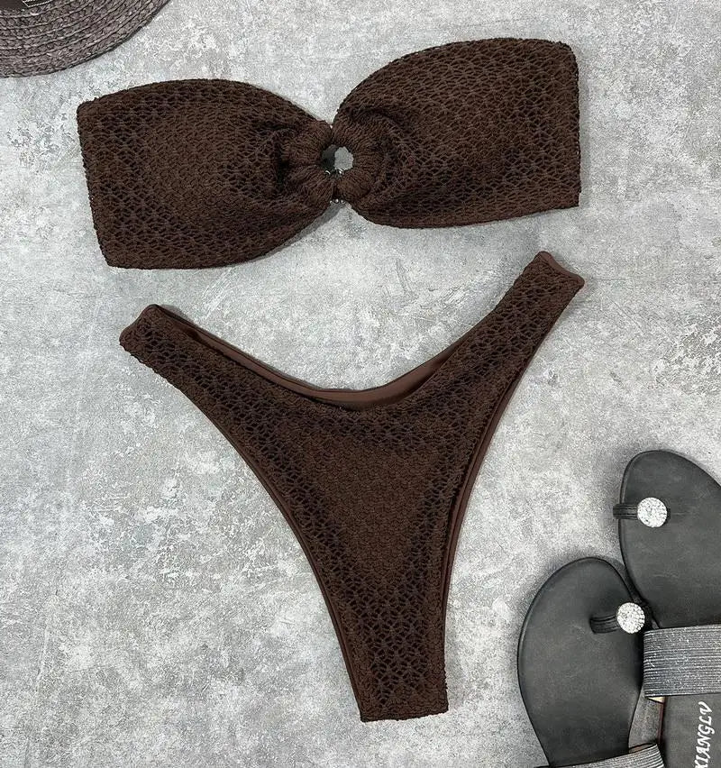 Luna | Trendiger & Sexy Trägerloser Bikini