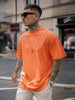 Pim | Effen heren T-shirt met hoge hals