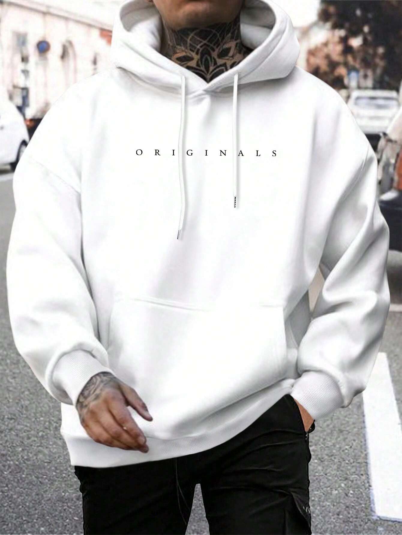 Originale | Kapuzenpullover für Herren mit Buchstabenprint