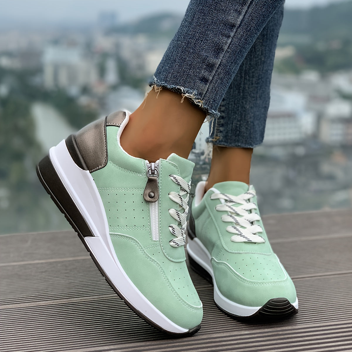 Noor | Lässige Plateau-Turnschuhe