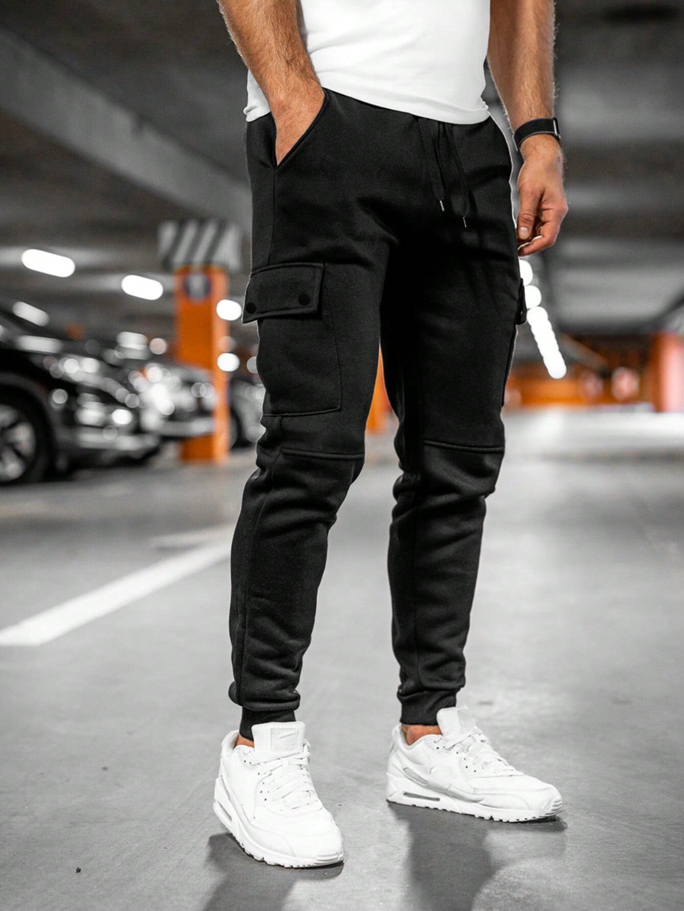 Tom | Heren joggingbroek met draai-omslag zak