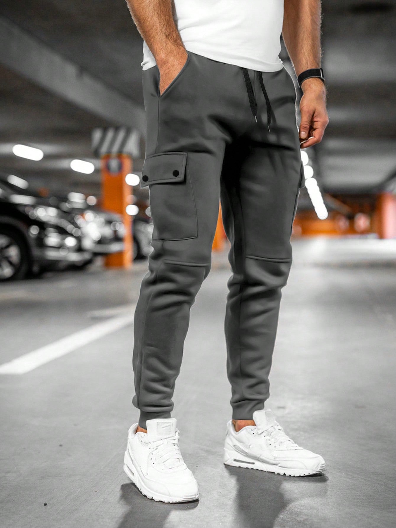 Tom | Heren joggingbroek met draai-omslag zak