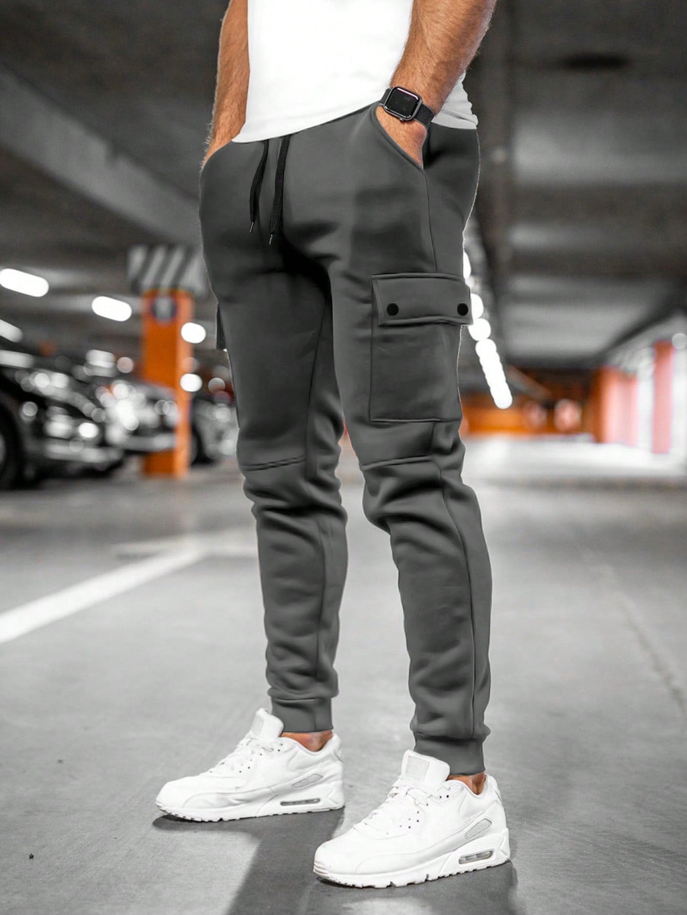 Tom | Heren joggingbroek met draai-omslag zak