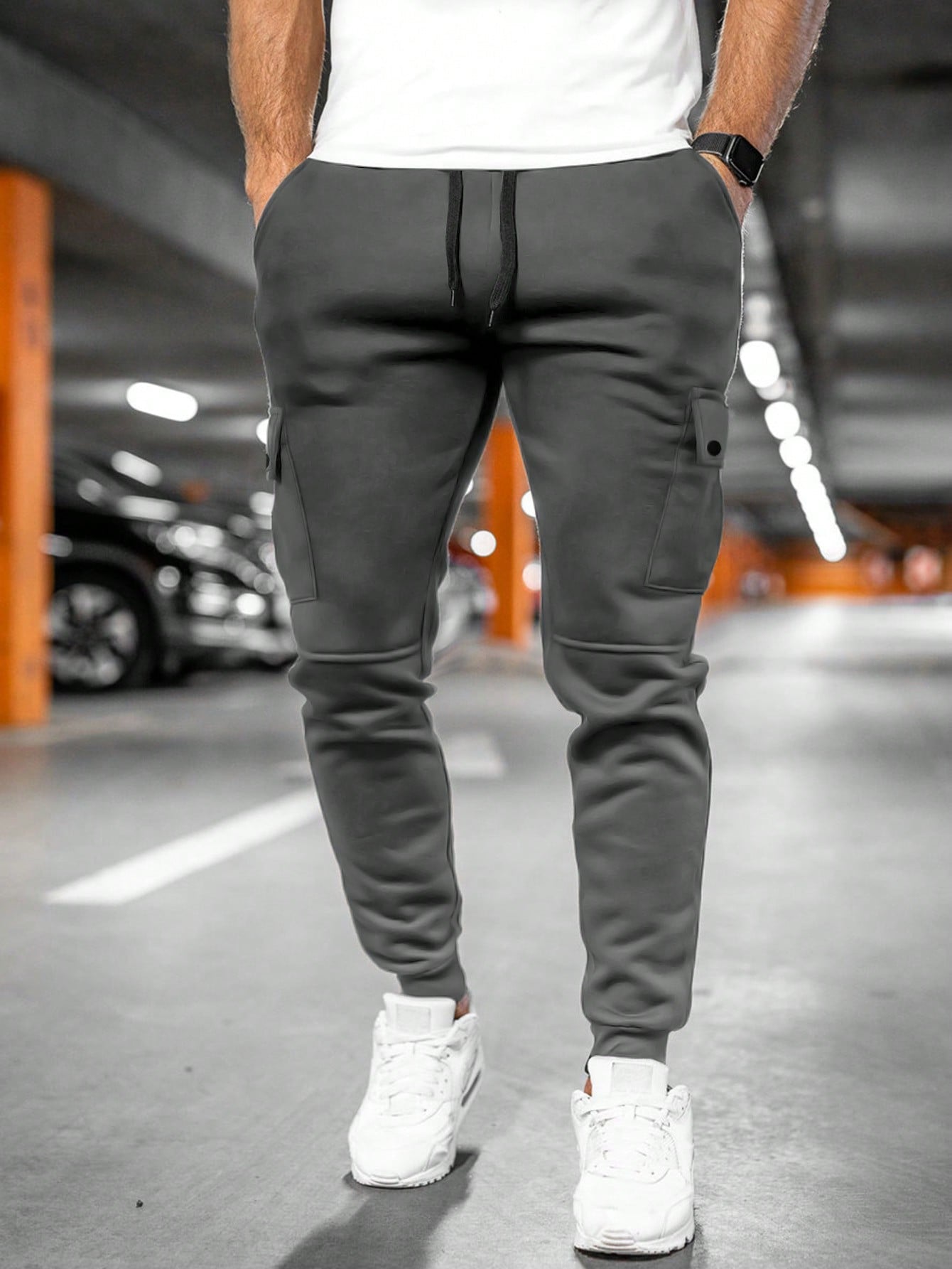 Tom | Heren joggingbroek met draai-omslag zak