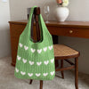 Nina | Handgemachte Strick-Shopper mit Herzmuster