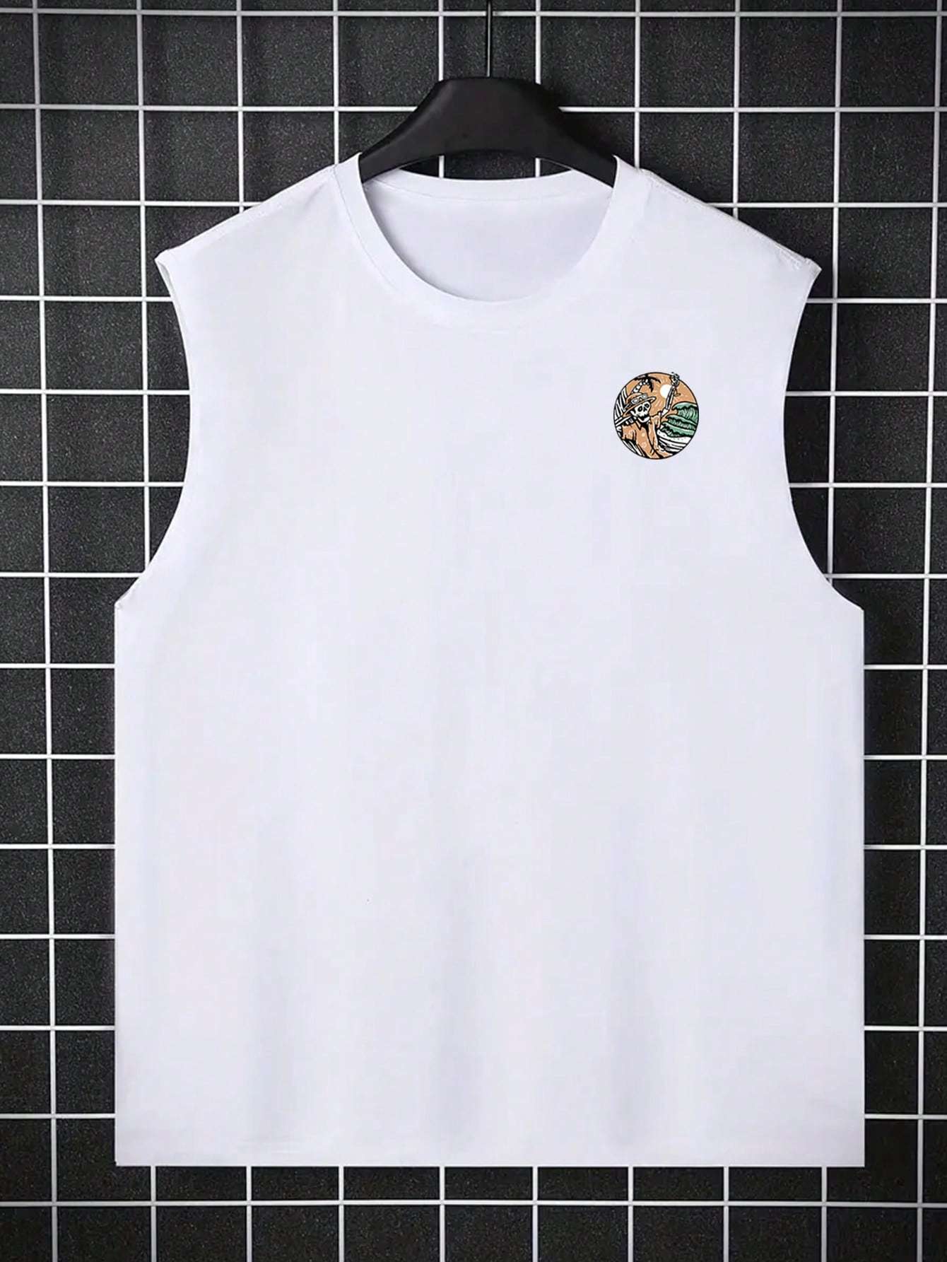 Finn | Dubbelzijdige grafische print heren tanktops