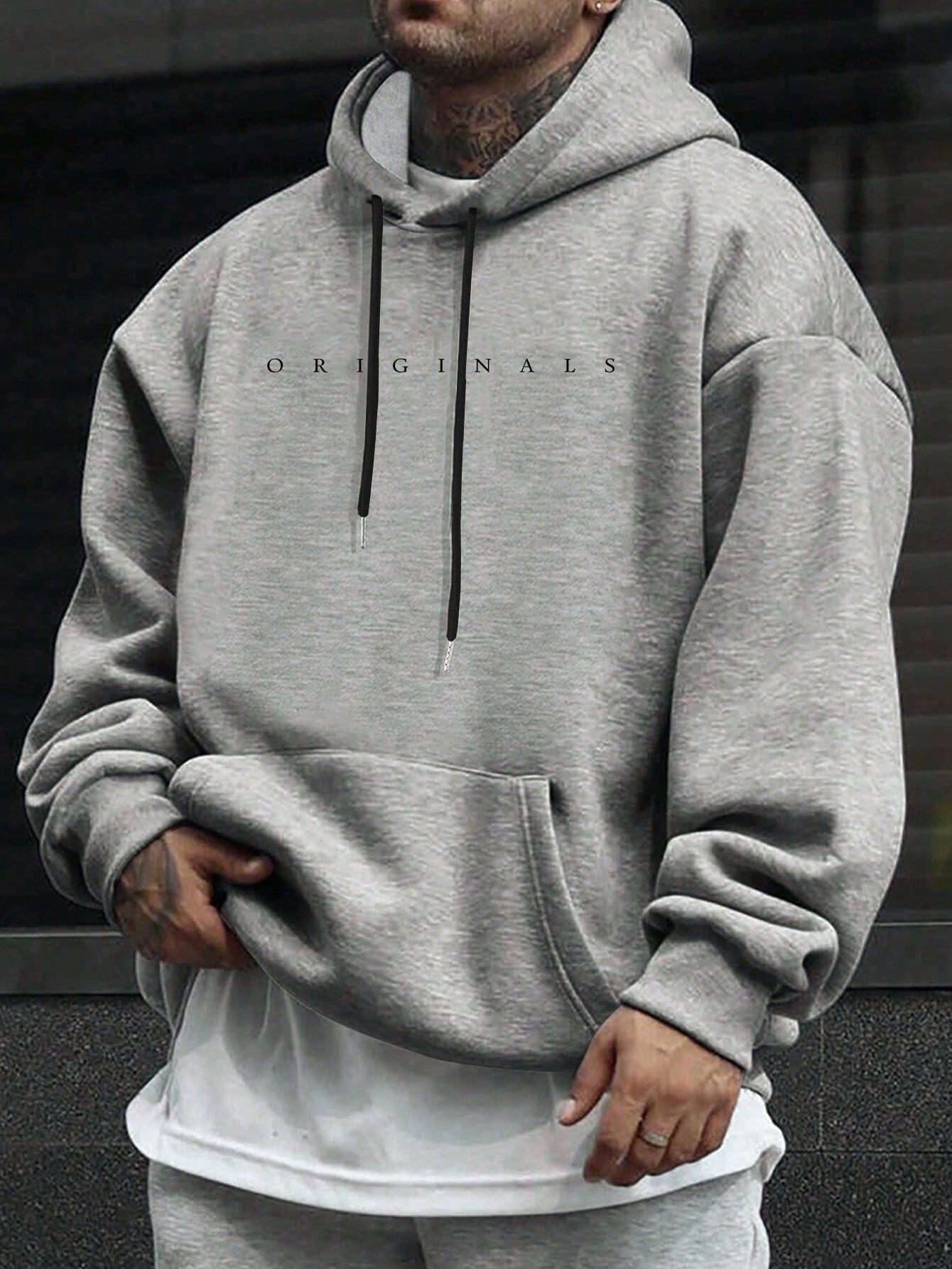 Originale | Kapuzenpullover für Herren mit Buchstabenprint