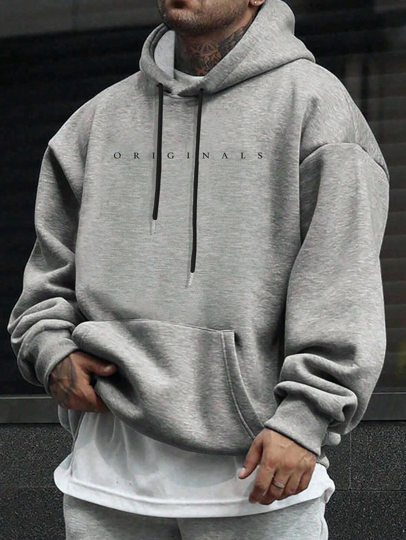 Originale | Kapuzenpullover für Herren mit Buchstabenprint