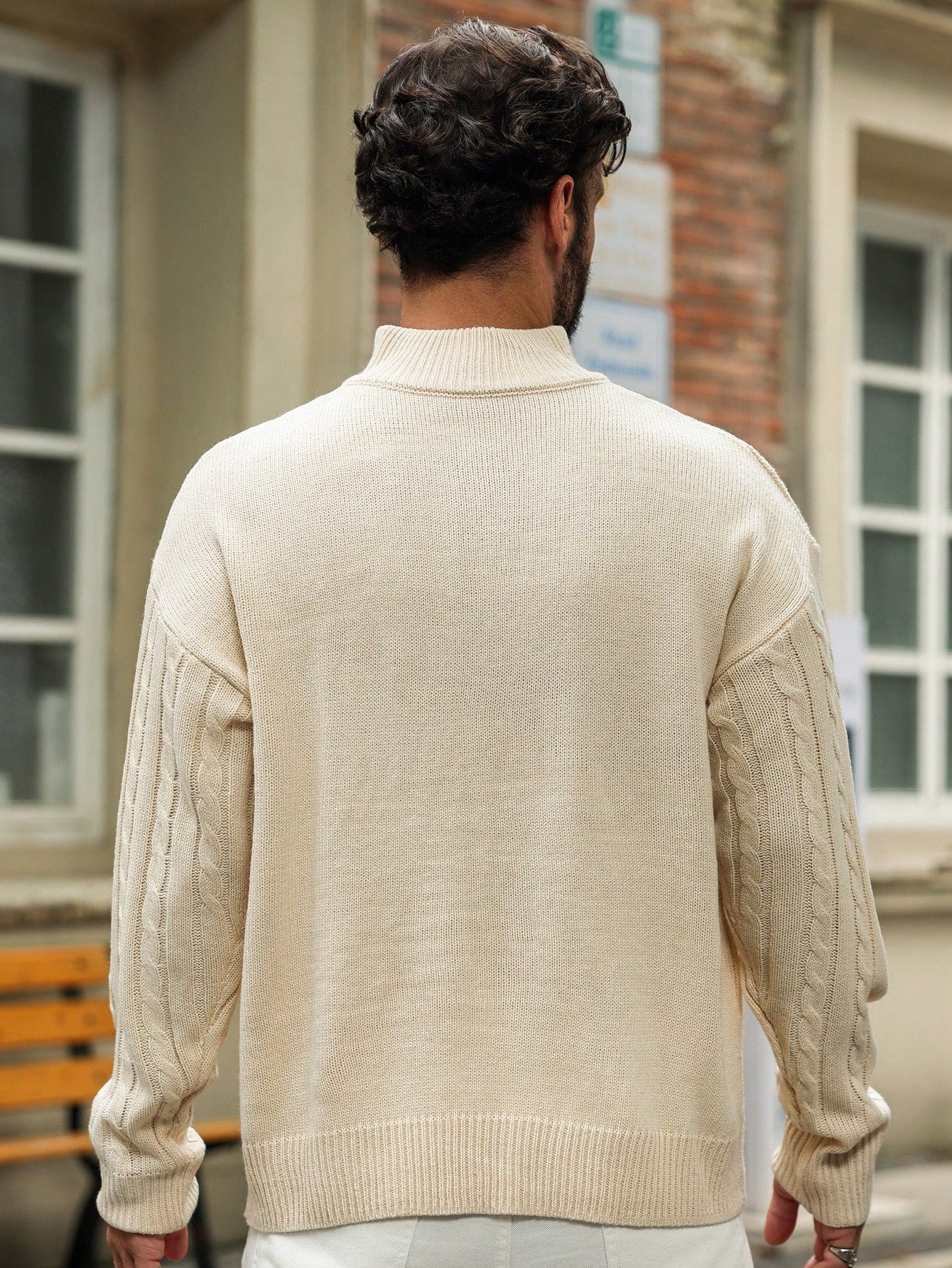 Tim | Lässiger Herrenpullover mit langen Ärmeln und Reißverschluss