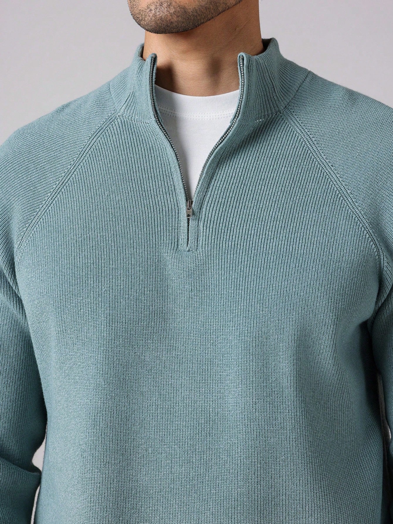 Joris | Herren-Strickpullover mit Reißverschluss und langen Ärmeln