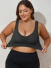 Lotte | Damen-Sport-BH in großen Größen - Atmungsaktives Mesh, breite Träger, herausnehmbare Pads, U-Rücken-Design, pink