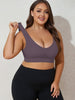 Lotte | Damen-Sport-BH in großen Größen - Atmungsaktives Mesh, breite Träger, herausnehmbare Pads, U-Rücken-Design, pink