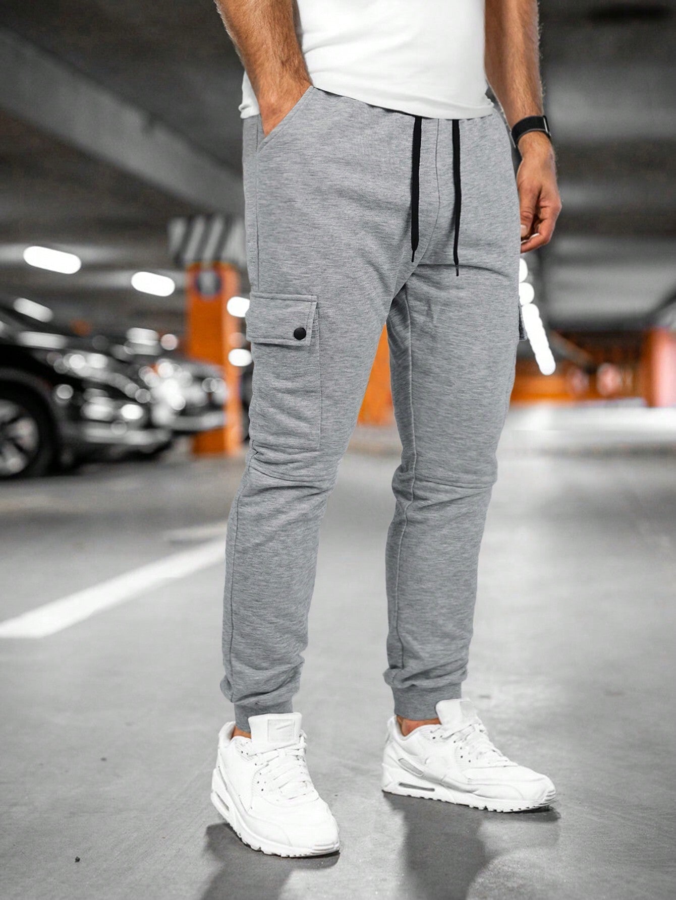 Tom | Heren joggingbroek met draai-omslag zak