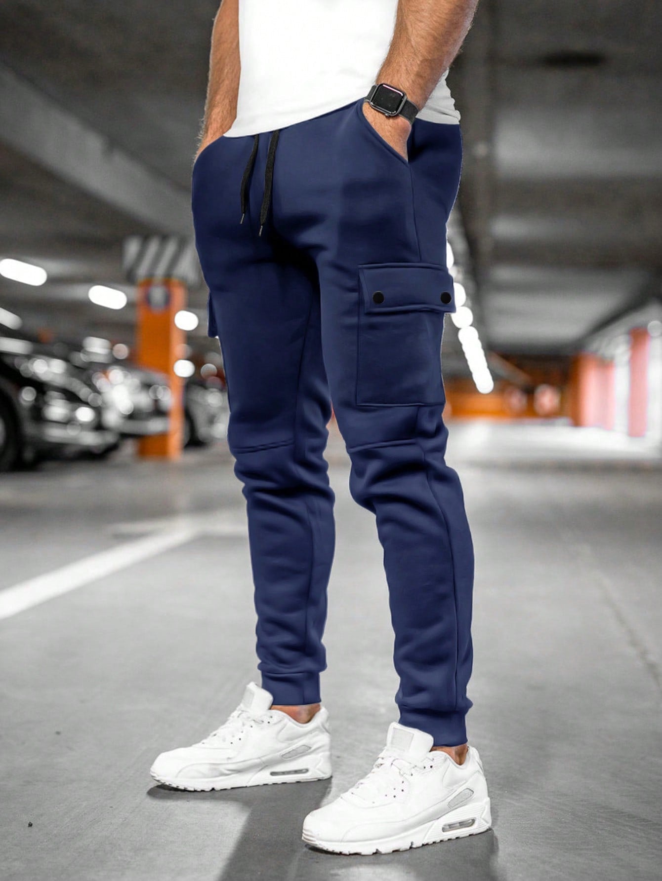 Tom | Heren joggingbroek met draai-omslag zak