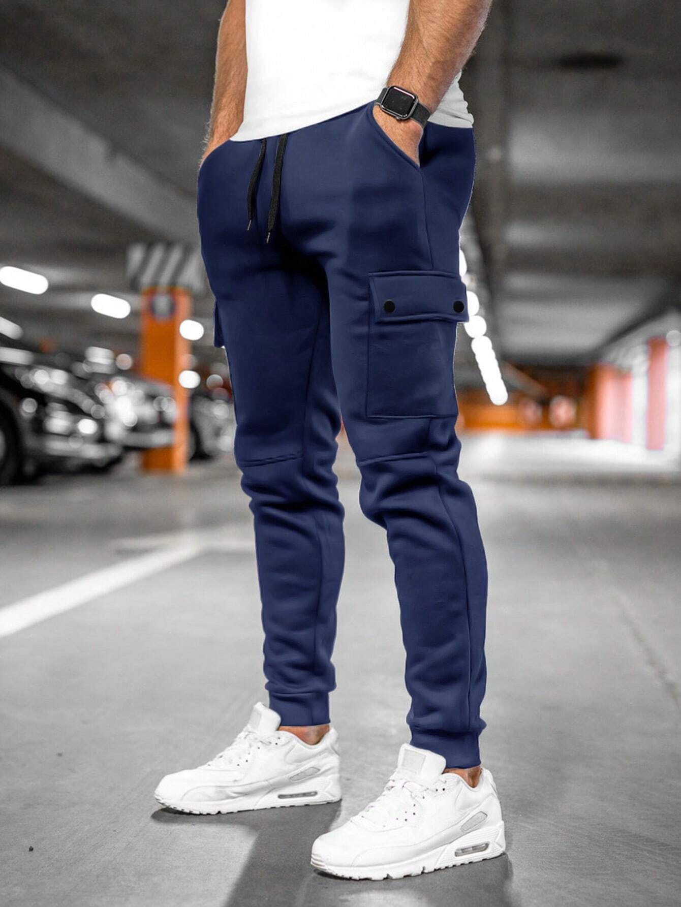 Tom | Heren joggingbroek met draai-omslag zak