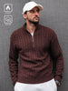 Tim | Lässiger Herrenpullover mit langen Ärmeln und Reißverschluss
