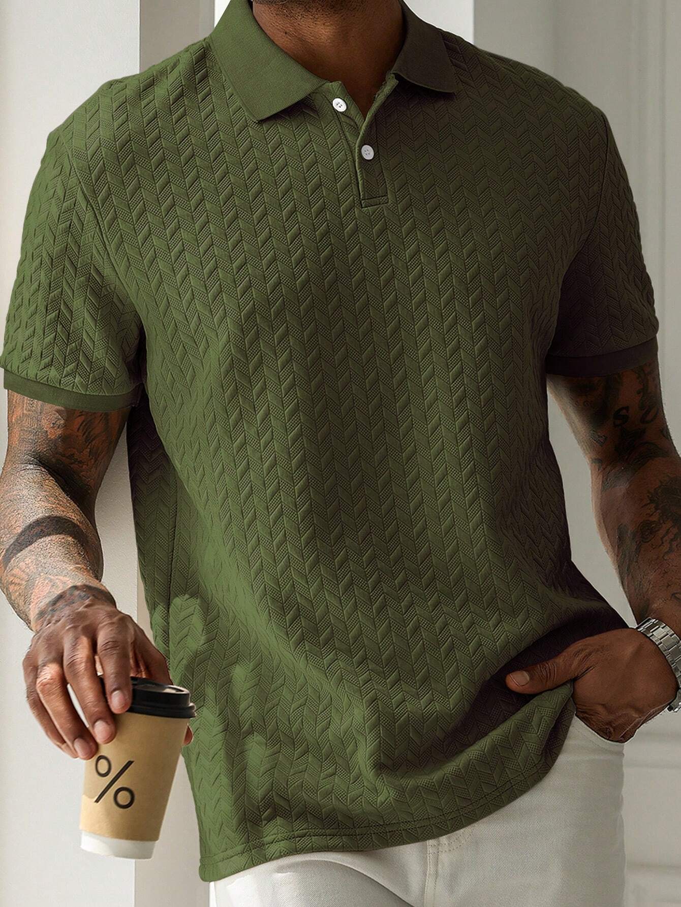 Polo | Heren basic poloshirt met korte mouw